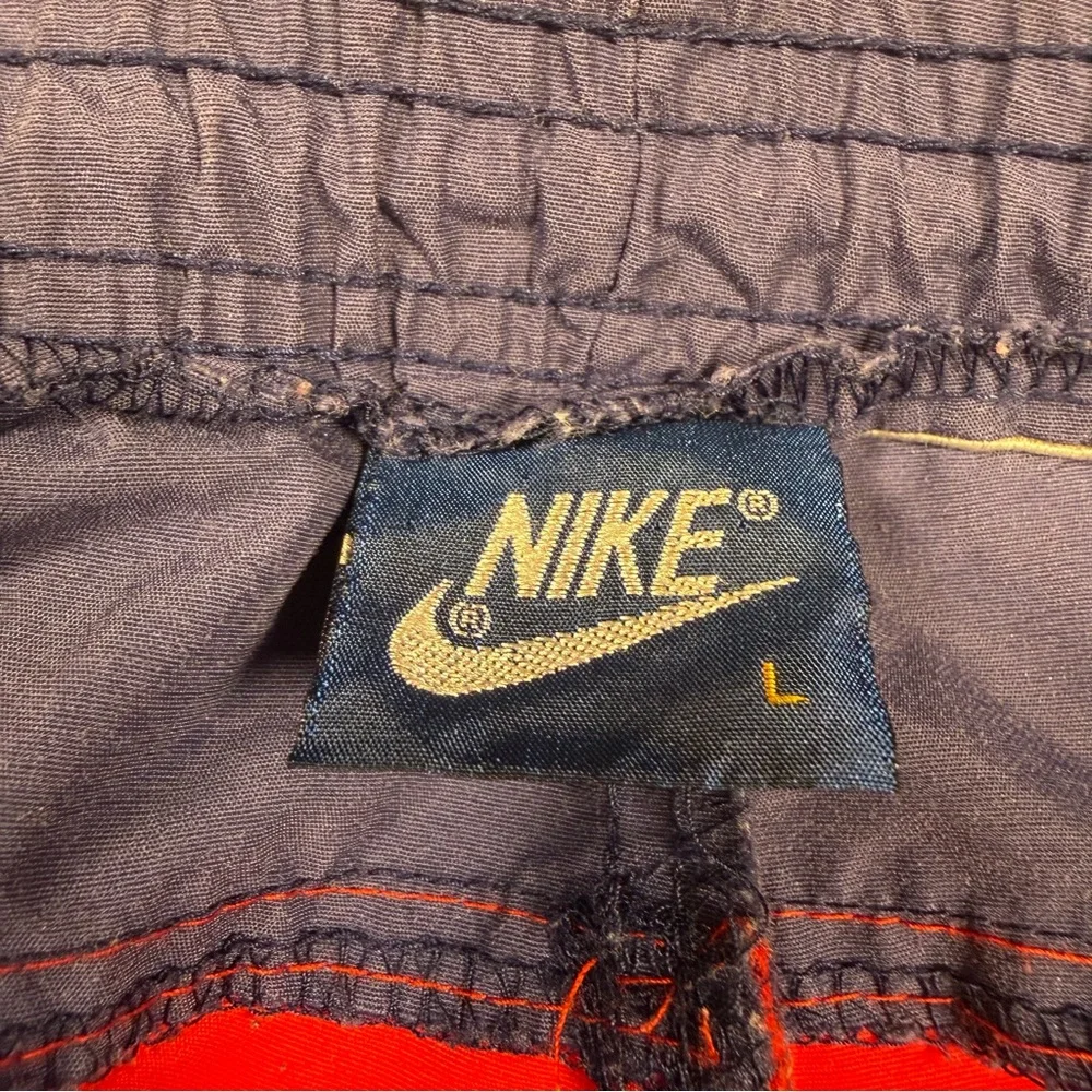 Vintage 1980’s Nike Nylon Track Pants Men’s Large Blue‎ Red GUC RN 56323